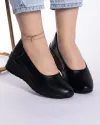 Pantofi Casual Negri Piele Naturala Cu Insertii Aurii AW175 1