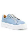 Pantofi Casual Piele Naturala Albastri IN504 5