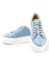 Pantofi Casual Piele Naturala Albastri IN504 6