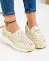 Pantofi Casual Piele Naturala Bej Maya 4