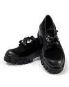 Pantofi Casual Piele Naturala Intoarsa Negri IN460 6