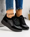 Pantofi Casual Piele Naturala si Piele Intoarsa Negri JY-6020 2