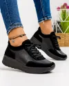 Pantofi Casual Piele Naturala si Piele Intoarsa Negri JY-6020 4