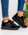 Pantofi Casual Piele Naturala si Piele Intoarsa Negri JY-6020 3