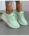 Pantofi Casual Piele Naturala Verde Deschis XH-2797 1