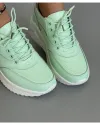 Pantofi Casual Piele Naturala Verde Deschis XH-2797 4