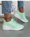 Pantofi Casual Piele Naturala Verde Deschis XH-2797 5
