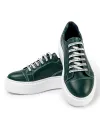 Pantofi Casual Piele Naturala Verde IN504 5
