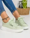 Pantofi Casual Piele Naturala Verzi AW395 1