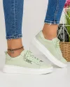 Pantofi Casual Piele Naturala Verzi AW395 2