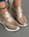 Pantofi Cu Barete Champagne Piele Naturala Cu Piele Intoarsa XH-2527 4