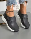 Pantofi Dama Casual Gri Din Piele Naturala XH-3245 4