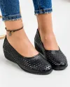 Pantofi Dama Negri Piele Naturala XH-3001 2