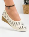 Pantofi Dama Piele Naturala Bej XH-3001 2