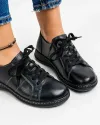 Pantofi Negri Casual Din Piele Naturala AP-2111 4