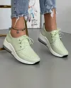 Pantofi Piele Naturala Buffy - Verde deschis 1