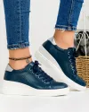 Pantofi Piele Naturala Carina Bleumarin 2