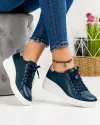 Pantofi Piele Naturala Carina Bleumarin 1