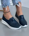 Pantofi Piele Naturala Casual Bleumarin Perforati XH-3011 2