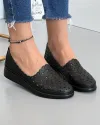 Pantofi Piele Naturala Casual Perforati Negri AKB02 5