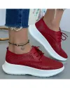 Pantofi Piele Naturala Coco - Rosii 1