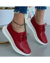 Pantofi Piele Naturala Coco - Rosii 4