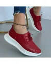 Pantofi Piele Naturala Coco - Rosii 5