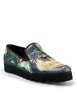 Incaltaminte Barbati - Pantofi Casual Barbati Piele Naturala Imprimeu Amazon POL149
