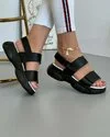 Sandale Piele Naturala Amber2 Negre 2