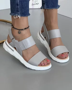 Sandale Piele Naturala Gri JY3032