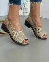 Sandale Piele Naturala Helen Bej 1