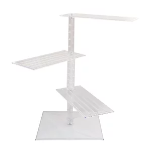 Suport plexiglas etajat pentru expunere produse