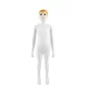 Manechin copil baiat din plastic – Alb, inaltime 130 cm picture - 1