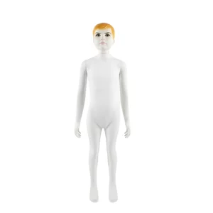 Manechin copil baiat din plastic – Alb, inaltime 130 cm