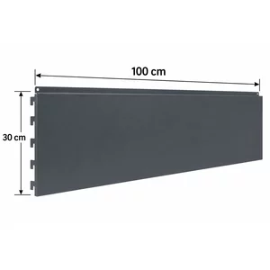 Panou spate metal 100X30 cm, Gri antracit