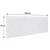 Panou spate metal perforat, 100x30 cm, Alb picture - 1