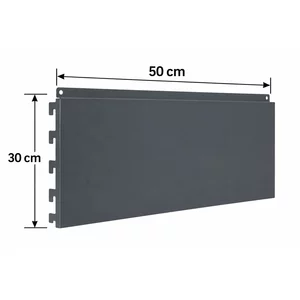 Panou spate raft 50x30 cm, Gri antracit