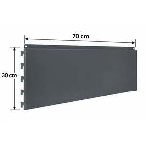 Panou spate raft 70x30 cm, Gri antracit