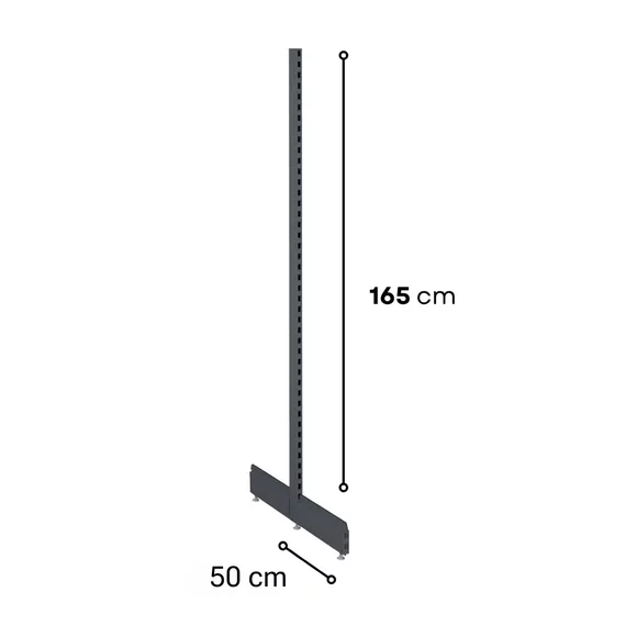 Picior metal raft antracit talpa T (165*50) picture - 2