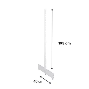 Picior metal raft talpa T (195*40)