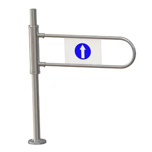 Poarta acces magazin sens unic stanga, metalica