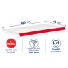Bază metalică pentru rafturi metalice – 100 x 40 cm, Alb picture - 1
