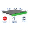Bază metalică pentru rafturi metalice – 50 x 50 cm, Antracit picture - 1
