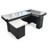Masa pentru casa de marcat 180 cm dreapta, Gri Antracit, Rama din aluminium picture - 1