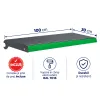 Poliță suplimentară 100×30 cm pentru rafturi metalice de magazin, Antracit picture - 1