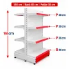 Raft gondola pentru magazin Alb 165 cm – Baza 40 cm – Polite 30 cm picture - 1