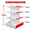 Raft gondola pentru magazin Alb 165 cm – Baza 50 cm – Polite 40 cm picture - 1
