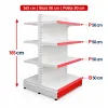 Raft gondola pentru magazin Alb 165 cm – Baza 50 cm – Polite 50 cm picture - 1