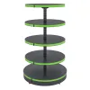 Raft metalic circular pentru supermarket si magazin, 165 cm, Antracit picture - 1