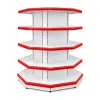 Raft metalic pentru imbrăcarea stâlpilor – H 225 cm, Alb picture - 1